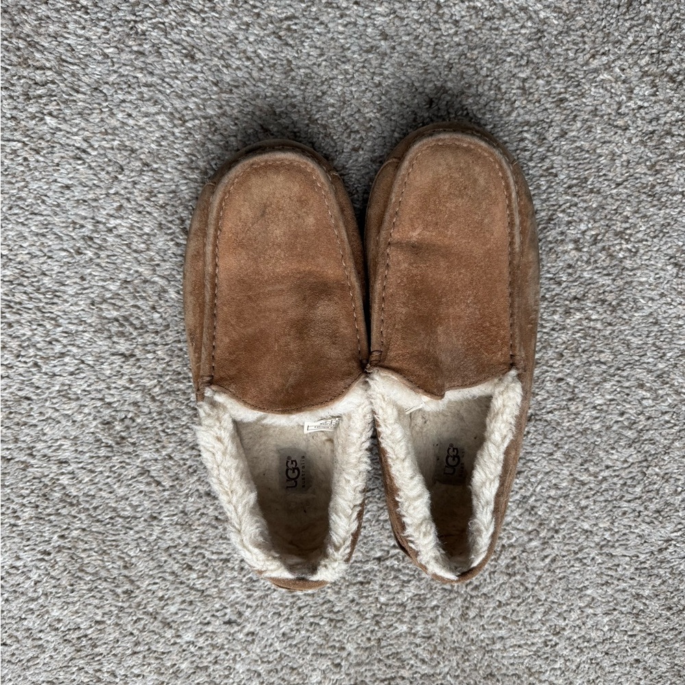 UGG Men's Tan Loafers with Cream Lining